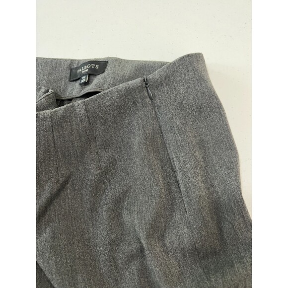 Talbots Petites Charcoal Gray Stretch Dress Pants Side Zipper - Women's 14 P - Picture 3 of 11